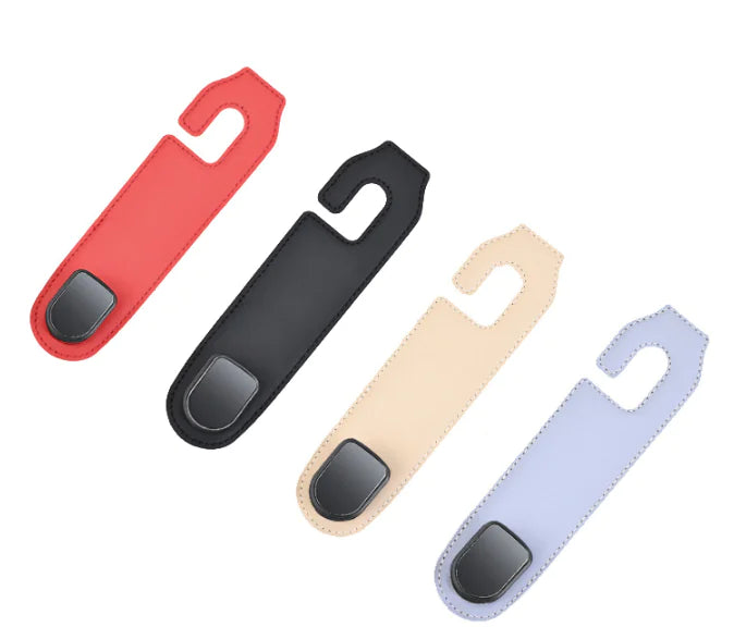 Leather Car Seat Storage Hooks