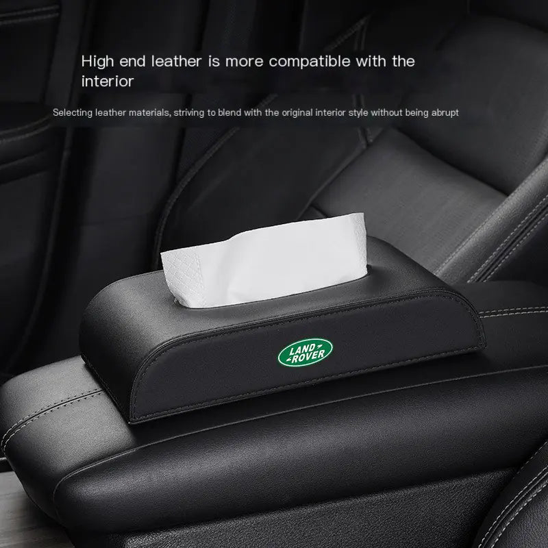 Car Tissue Box with Premium Leather Design